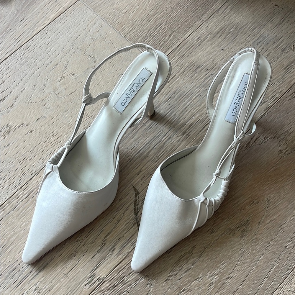 Tony Bianco Sakai Slingback Pump in Dove Nappa
